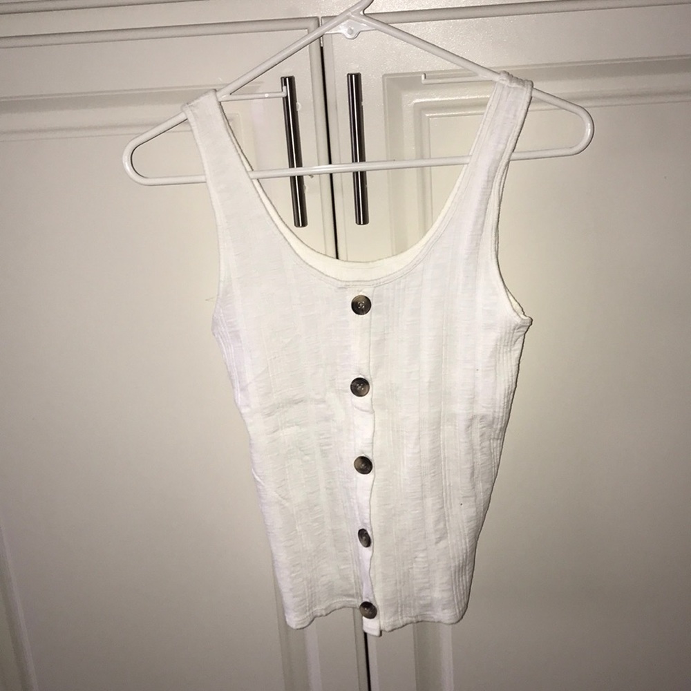 white tank top